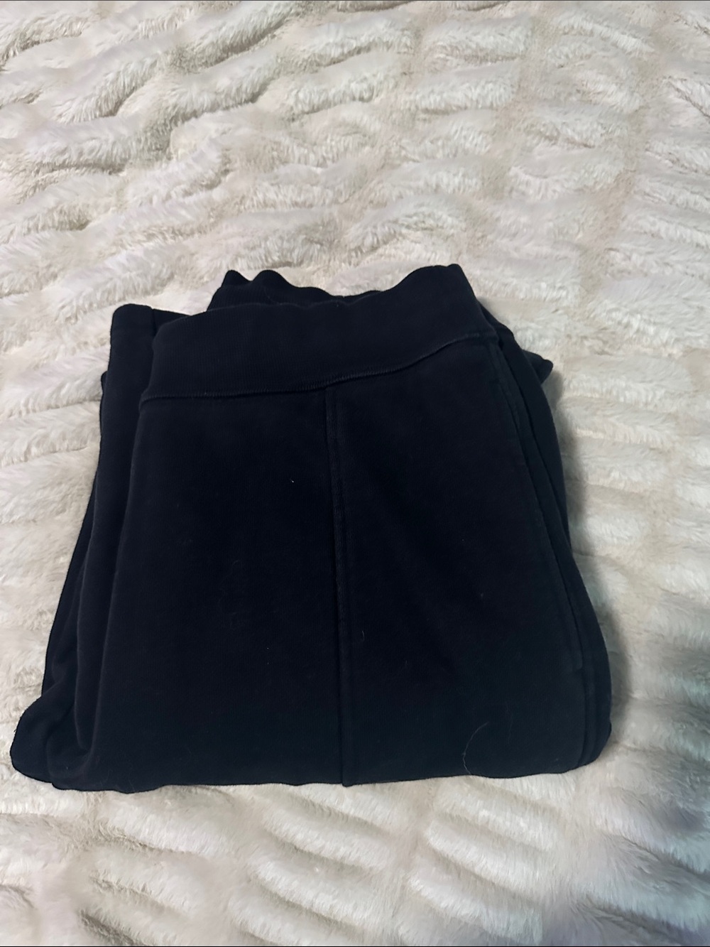 Alo Yoga Women's Black Wide-Leg Heavyweight Sweats Pants Size Medium - Picture 10 of 10